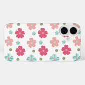 Mooie Minimalistische Bloemprint Case-Mate iPhone Case (Achterkant (horizontaal))
