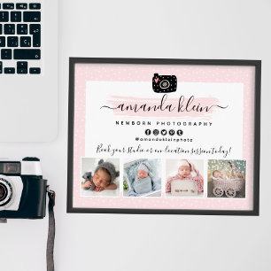 Mooie Minimalistische Fotograaf Camerologo Marketi Poster