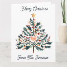 Mooie minimalistische Kerstboom in Tole-stijl