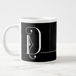Mooie minimalistische legant monogram D Grote Koffiekop