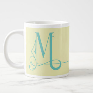 Mooie minimalistische legant monogram M Grote Koffiekop