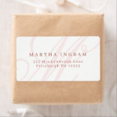 Mooie minimalistische monogram etiket (Insitu)