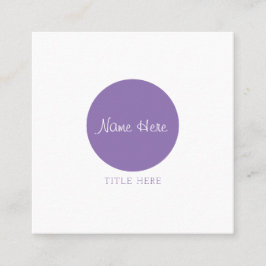 Mooie minimalistische Visitekaartjes rond het cirk