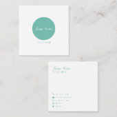 Mooie minimalistische Visitekaartjes rond het cirk (Voorkant / Achterkant)