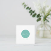 Mooie minimalistische Visitekaartjes rond het cirk (Staand voorkant)