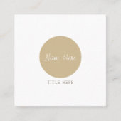 Mooie minimalistische Visitekaartjes rond het cirk (Voorkant)