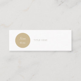 Mooie minimalistische Visitekaartjes van Circle Mi