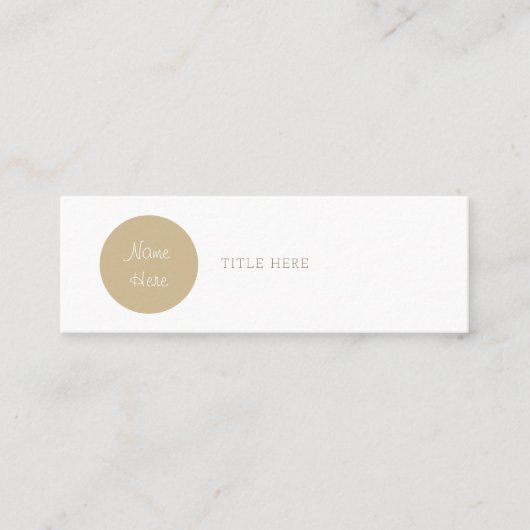 Mooie minimalistische Visitekaartjes van Circle Mi (Voorkant)