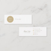 Mooie minimalistische Visitekaartjes van Circle Mi (Voorkant / Achterkant)