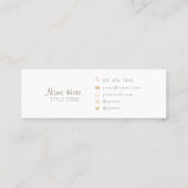 Mooie minimalistische Visitekaartjes van Circle Mi (Achterkant)