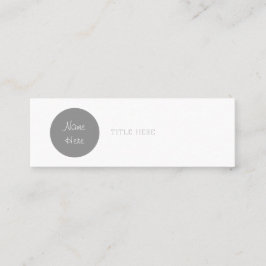 Mooie minimalistische Visitekaartjes van Circle Mi