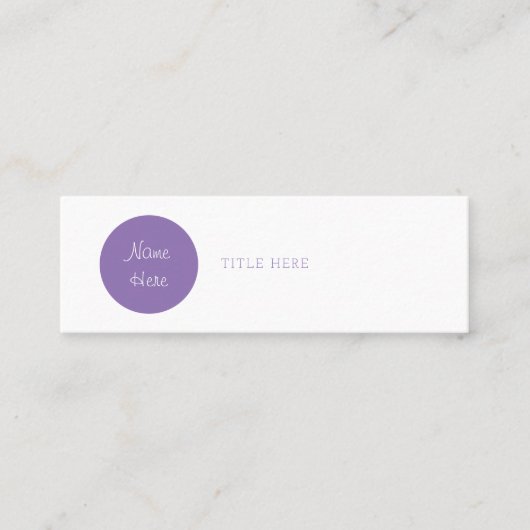 Mooie minimalistische Visitekaartjes van Circle Mi (Voorkant)