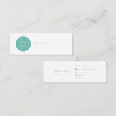 Mooie minimalistische Visitekaartjes van Circle Mi (Voorkant / Achterkant)