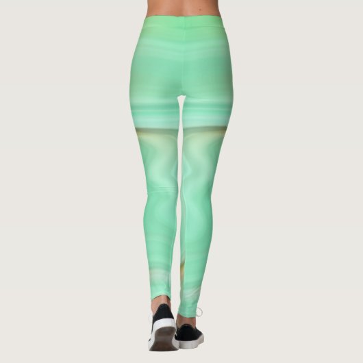 Mooie Mint Gradiënt Leggings (Achterkant)
