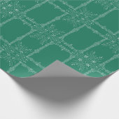 Mooie Mint Groene Bloem Cadeaupapier (Hoek)