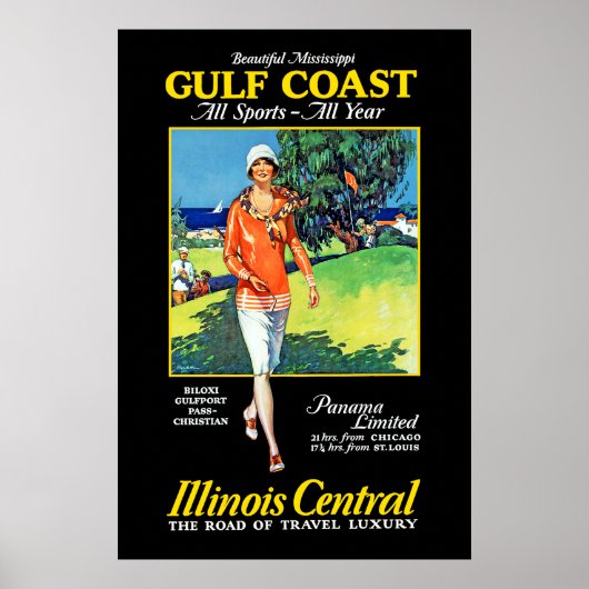Mooie Mississippi ~ Golfkust Poster (Voorkant)