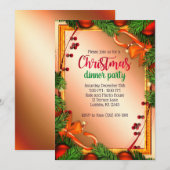 Mooie Mistletoe Lijst kerstfeest Kaart (Voorkant / Achterkant)