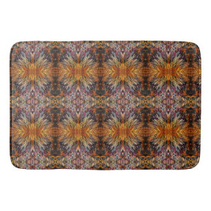 Mooie Mixed Pattern Yellow Oranje Brown Blue Badmat