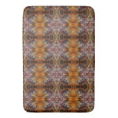 Mooie Mixed Pattern Yellow Oranje Brown Blue Badmat (Voorkant Verticaal)
