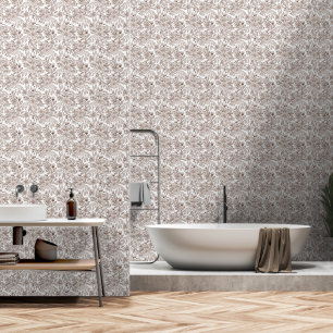 Mooie Mocha Mousse Bloemen Behang