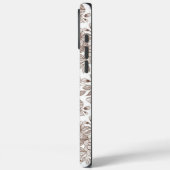 Mooie Mocha Mousse Bloemen Case-Mate iPhone Case (Achterkant / Links)