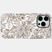 Mooie Mocha Mousse Bloemen Case-Mate iPhone Case (Achterkant (horizontaal))
