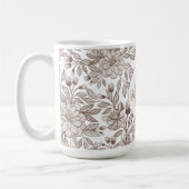 Mooie Mocha Mousse  Bloemen Koffiemok (Links)