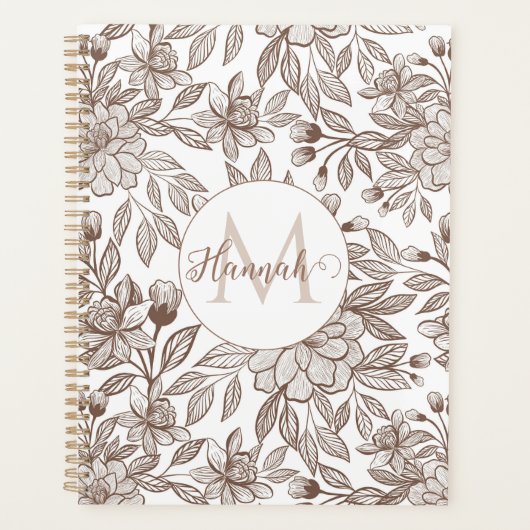 Mooie Mocha Mousse  Bloemen Planner (Voorkant)