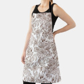 Mooie Mocha Mousse  Bloemen Schort (Insitu)