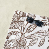 Mooie Mocha Mousse  Bloemen Strandlaken (In situ)