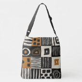 Mooie modderdoek Afrikaanse print Crossbody Tas (Achterkant)