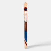 Mooie Mode Doll in Blue Dress Case-Mate iPhone Case (Achterkant / Links)