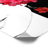 Mooie mode illustratie  meisje gezicht poster (Hoek)