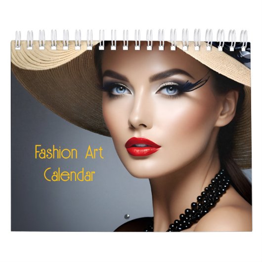 Mooie mode vrouw artCalendar Kalender (Hoes)