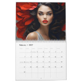 Mooie mode vrouw kunst kalender (Feb 2027)
