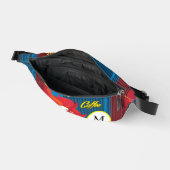 "Mooie Mode vrouw met koffiekopje" Monogram Heuptasje (Open)