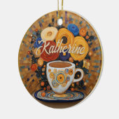 Mooie Modern Art Coffee Cup Ornament (Links)