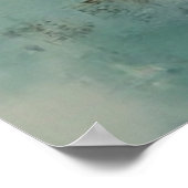 Mooie moderne abstracte oude dorpsschildering poster (Hoek)