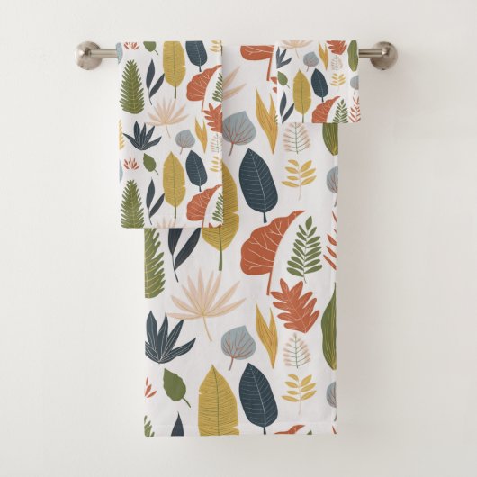 Mooie Moderne bladHerfst Bad Handdoek (Insitu)