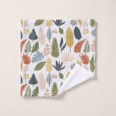 Mooie Moderne bladHerfst Bad Handdoek (Wasdoekje)