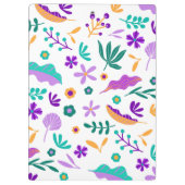 Mooie moderne bloemen en bladeren klembord (Achterkant)