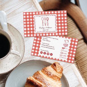 Mooie moderne boerderij geruite sociale pictogramm visitekaartje