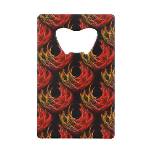 Mooie Moderne Boho Elegante Abstracte Kunst Patroo Creditkaart Flessenopener