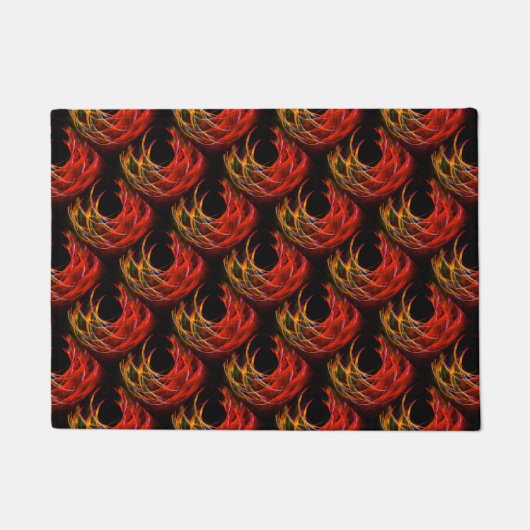 Mooie Moderne Boho Elegante Abstracte Kunst Patroo Deurmat (Voorkant)