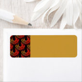 Mooie Moderne Boho Elegante Abstracte Kunst Patroo Etiket (Insitu)