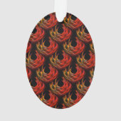 Mooie Moderne Boho Elegante Abstracte Kunst Patroo Ornament (achterkant)