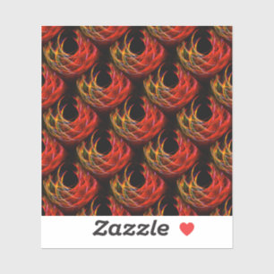 Mooie Moderne Boho Elegante Abstracte Kunst Patroo Sticker