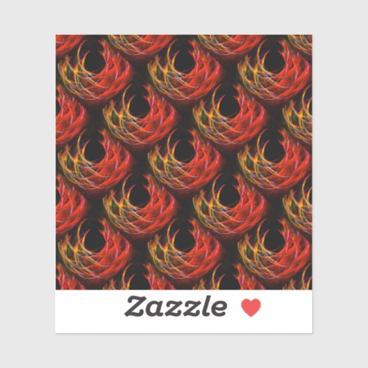 Mooie Moderne Boho Elegante Abstracte Kunst Patroo Sticker (Vel)