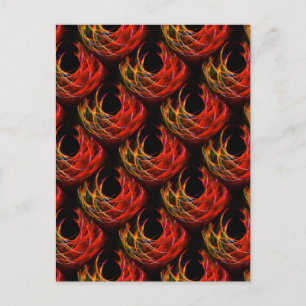 Mooie moderne boho elegante abstracte kunstpatroon briefkaart