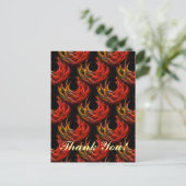 Mooie moderne boho elegante abstracte kunstpatroon briefkaart (Staand voorkant)